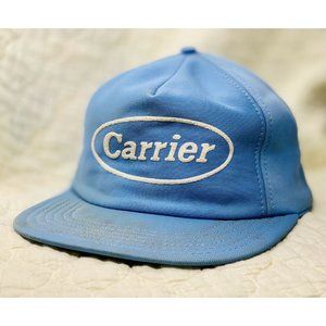 Vintage Carrier Trucker Farmer Hat Snapback Mesh USA Foam Powder Blue White